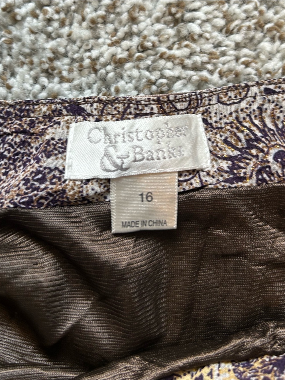 Tiered Floral Midi Skirt by Christopher & Banks - Picture 4 of 9